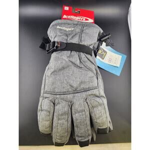 HOTFINGERS Mens Gray Winter GLOVES Size XL Alpine Dry II CX212DM